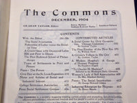 1904 THE COMMONS INDUSTRIAL JUSTICE MAGAZINE LOT OF 3 ISSUES - O 2836