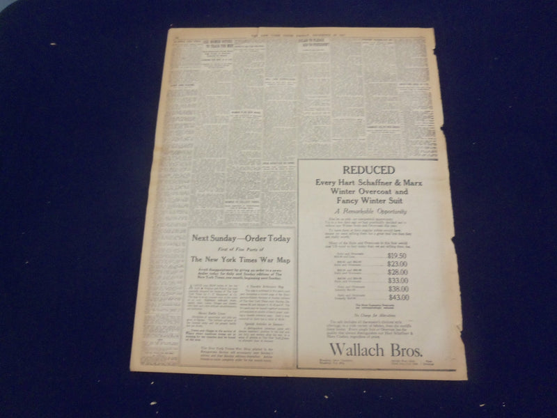 1917 DECEMBER 28 NEW YORK TIMES - TEUTON PEACE TERMS OFFERED TO ALL - NT 8264