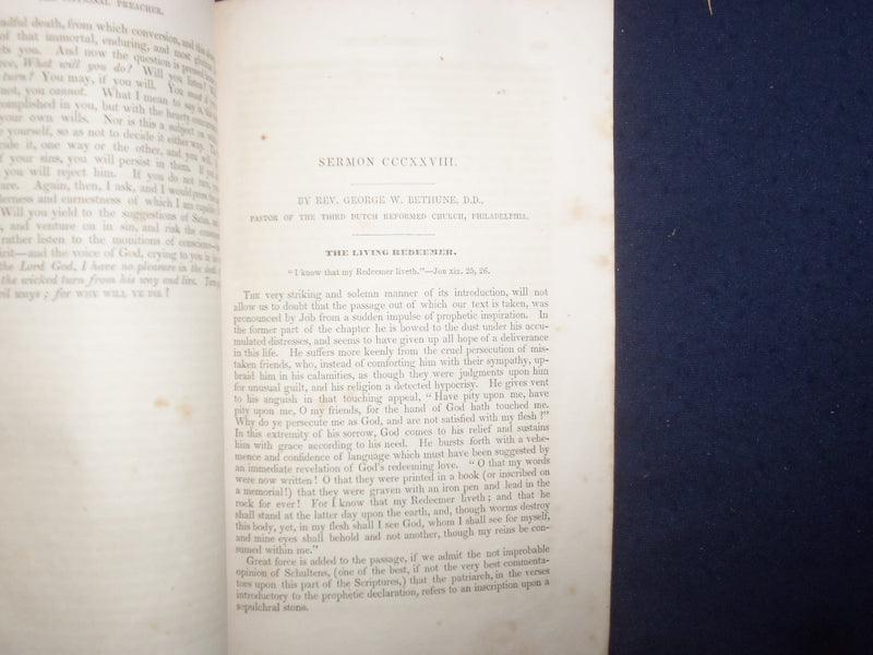 1842 THE AMERICAN NATIONAL PREACHER MONTHLY MAGAZINE - LOT OF 4 - J 9756