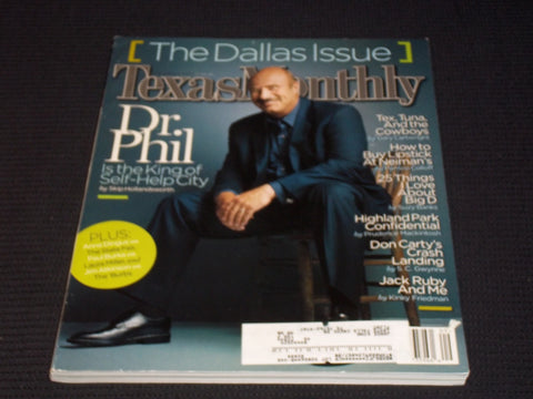 2003 SEPTEMBER TEXAS MONTHLY MAGAZINE - DR. PHIL FRONT COVER - E 7447