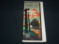 1925 THE TRIANGLE TOUR OF BRITISH COLUMBIA - MAP - CANADIAN RAILWAYS - J 8525