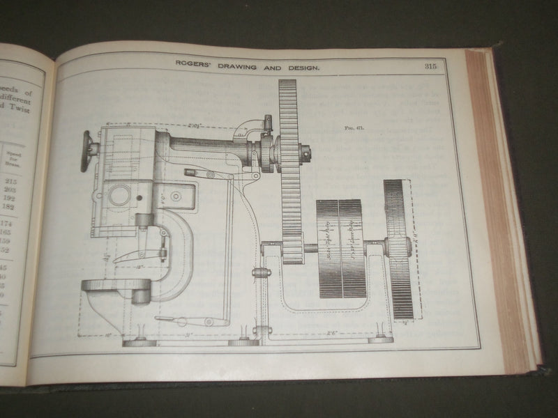1919 ROGERS' DRAWING AND DESIGN EDUCATIONAL TREATISE BOOK - KD 4645