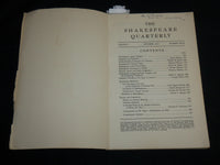 1950 OCTOBER THE SHAKESPEARE QUARTERLY MAGAZINE - VOLUME 1 NO. 4 - J 6820