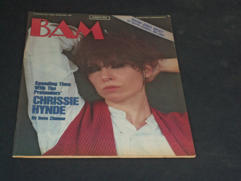 1984 AUGUST 24 BAM MAGAZINE ISSUE NO. 189 - CHRISSIE HYNDE COVER - SP 2877