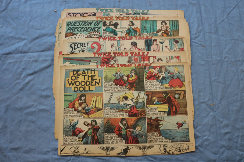 1930'S TWICE TOLD TALES COLOR PANELS - APPROXIMATELY 70 PIECES - NP 9230