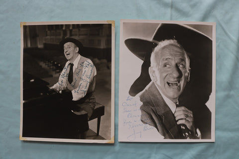 JIMMY DURANTE 8X10 AUTOGRAPHED PHOTOS - LOT OF 2 - K 3328