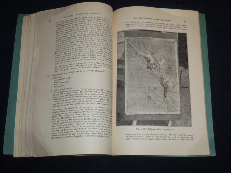 1938 APRIL 1 DEPT. EDUCATION BULLETIN HOW THE PIONEERS MOVED WESTWARD - J 8198