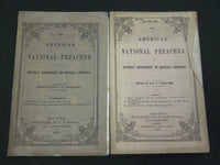 1852-1866 THE AMERICAN NATIONAL PREACHER MAGAZINE LOT OF 4 ISSUES - WR 430
