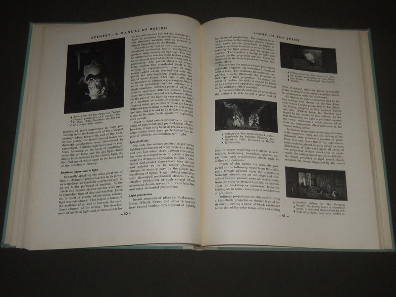 1931 SCENERY A MANUAL OF SCENE DESIGN BY HAROLD HELVENSTON BOOK - I 1075