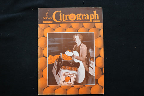 1937 APRIL THE CALIFORNIA CITROGRAPH MAGAZINE - SUNNY MOUNTAIN COVER - E 10794