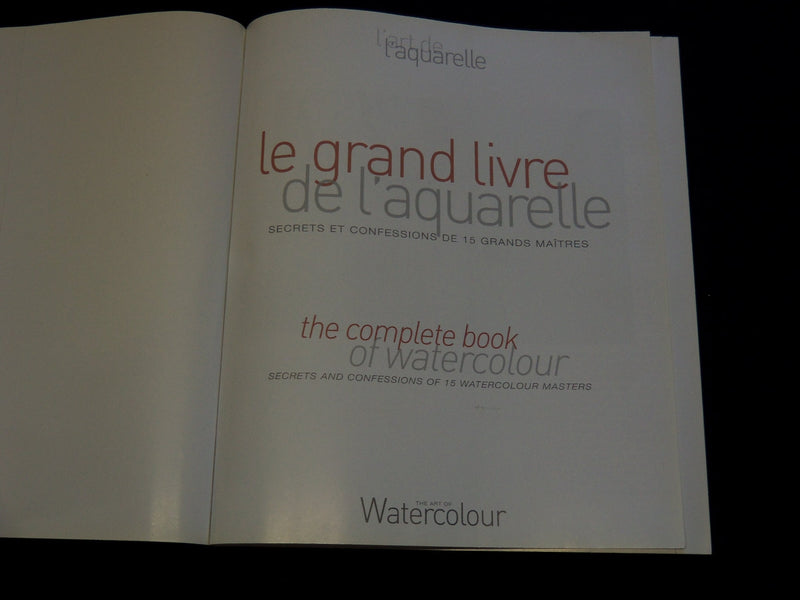 2011-2012 FRENCH WATERCOLOUR BOOK LOT OF 2 - SOFTCOVER - O 2351G