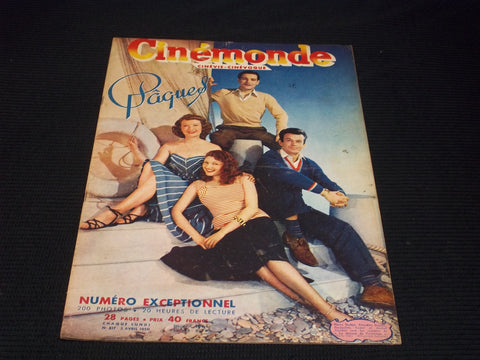 1950 APRIL 3 CINEMONDE MAGAZINE - DUDAN DUPUIS CODET JOURDAN COVER - E 24826
