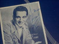 PERRY COMO IT COULDN'T BE TRUE AUTOGRAPHED SHEET MUSIC - AM 79