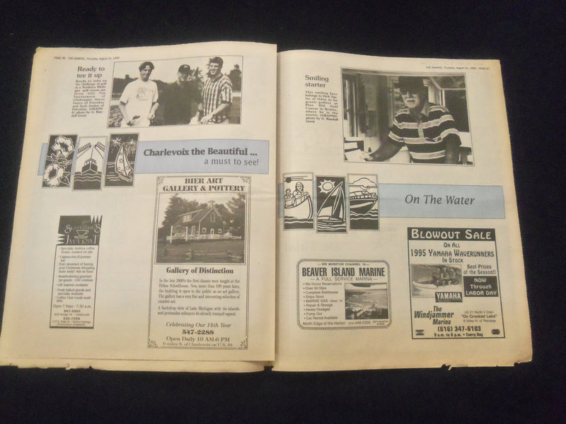 1995 AUG 31 THE GRAPHIC NEWSPAPER -PETOSKEY, MI- LABOR DAY BRIDGE WALK - NP 6158