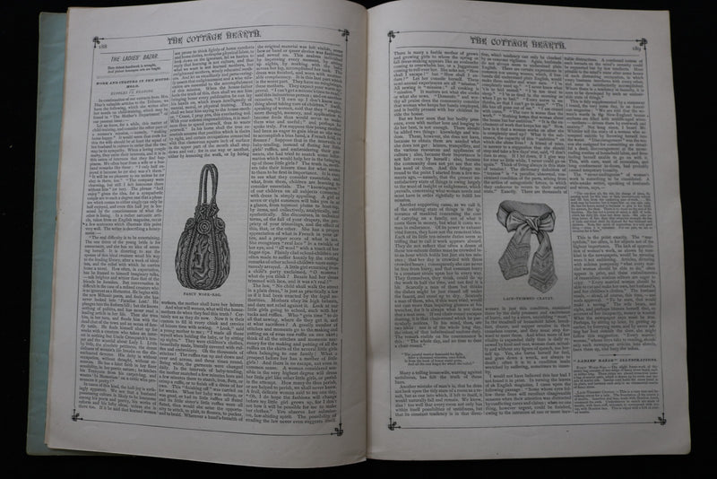 1875 THE COTTAGE HEARTH MAGAZINE - LOT OF 6 - K 2791