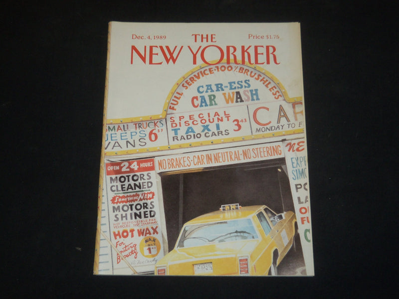 1989 DECEMBER 4 THE NEW YORKER MAGAZINE - ILLUSTRATED COVER - NY 1411