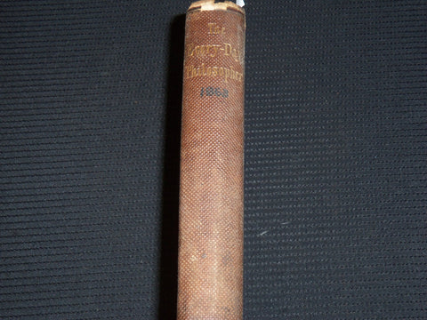 1863 THE EVERY DAY PHILOSOPHER VOLUME - EARLY POSTAGE STAMPS INSIDE - KD 6132L