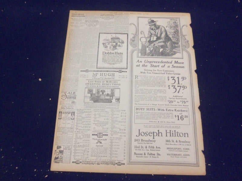 1920 APRIL 9 NEW YORK TIMES - RAIL STRIKE REACHES NEW YORK - NT 8285