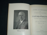 1929-1933 GRAND LODGE OF PENNSYLVANIA PROCEEDINGS BOUND VOLUME LOT OF 5- KD 1113