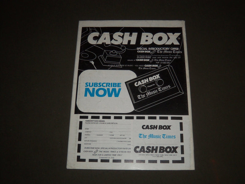 1986 DECEMBER 13 CASHBOX MAGAZINE - GREGORY ABBOTT COVER - SP 3526