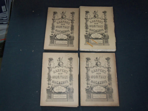 1880 HARPER'S MONTHLY MAGAZINE-LOT OF 13 ISSUES-NICE ILLUSTRATIONS & ADS-WR 466M