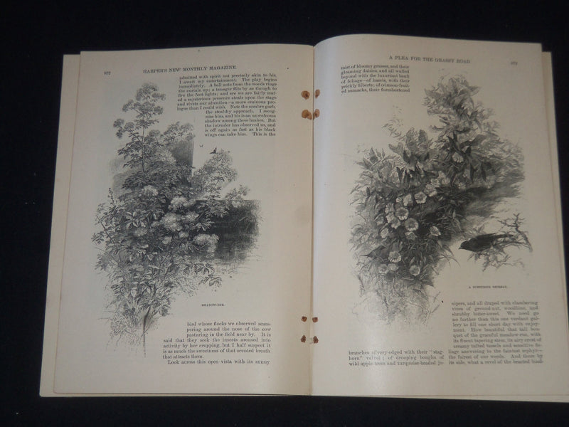 1886 HARPER'S MONTHLY MAGAZINE LOT 11 ISSUES - NICE ILLUSTRATIONS & ADS- WR 1416