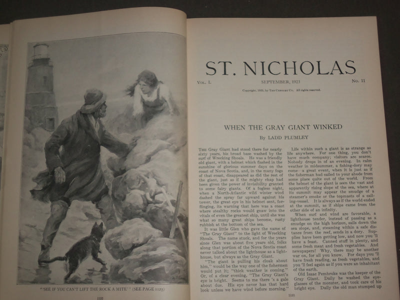 1923 SEPTEMBER ST. NICHOLAS MAGAZINE - ILLUSTRATIONS, STORIES & ADS - B 4633