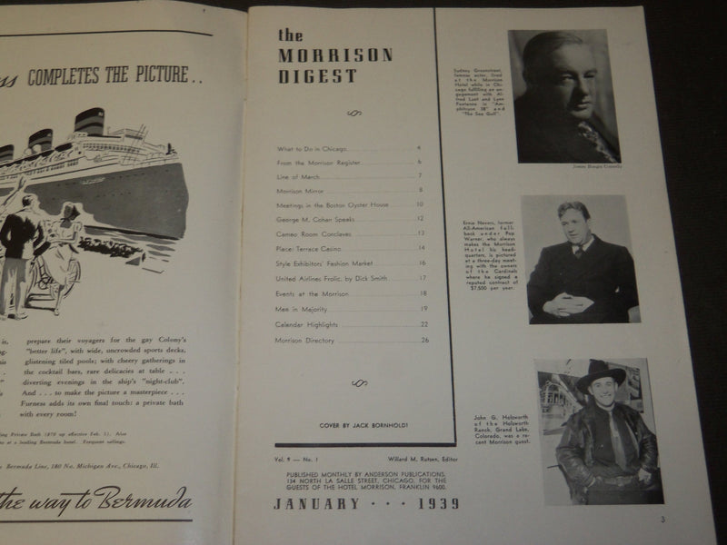 1939 JANUARY MORRISON DIGEST MAGAZINE VOLUME 9 NO. 1 - J 3501