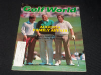 1985 APRIL 26 GOLF WORLD MAGAZINE - JERRY & JAY HAAS & BOB GOALBY COVER - E 5607