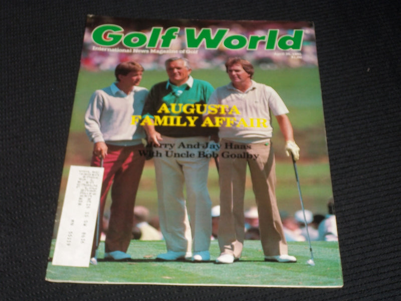 1985 APRIL 26 GOLF WORLD MAGAZINE - JERRY & JAY HAAS & BOB GOALBY COVER - E 5607