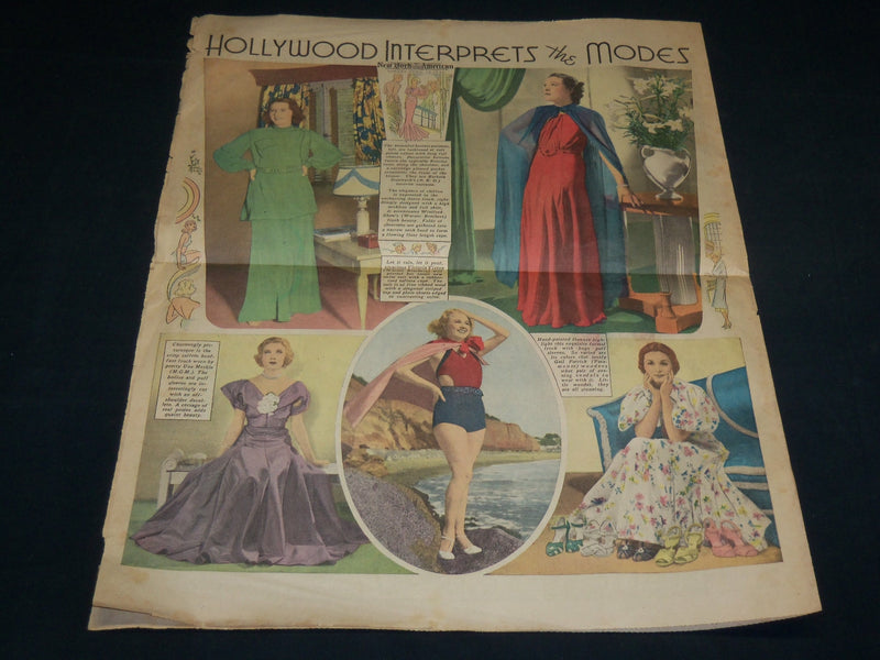 1936 APRIL 19 NEW YORK AMERICAN NEWSPAPER SCREEN & DRAMA SECTION -STARS- NP 5238