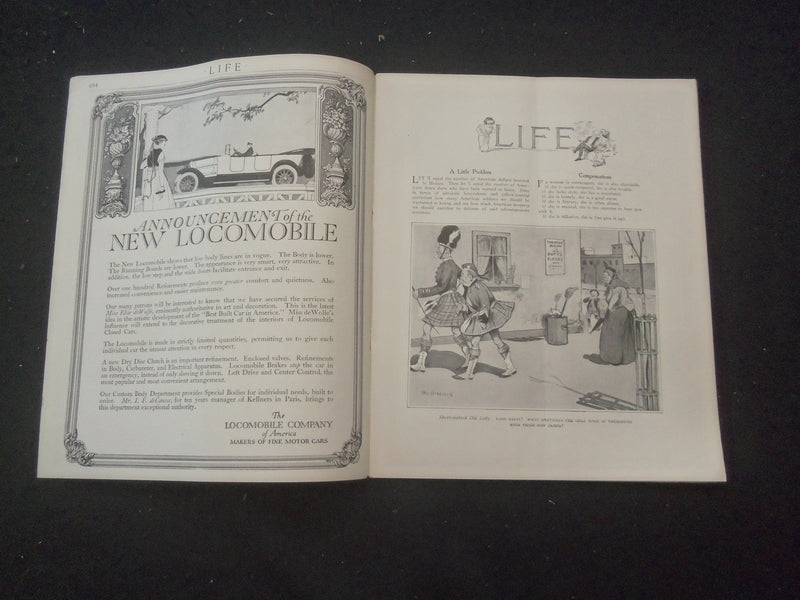 1915 APRIL 22 LIFE MAGAZINE - THE GIRL YOU TRY TO REASON WITH - L 761D