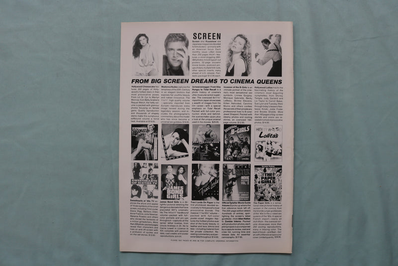 1992-1993 NOVEMBER-FEBRAURY PREVUE MAGAZINE - WINONA RYDER COVER - E 19790