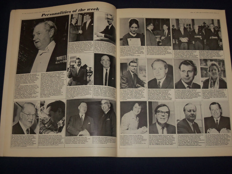 1966 APRIL 16 THE ILLUSTRATED LONDON NEWS MAGAZINE - QUEEN ELIZABETH - J 1763