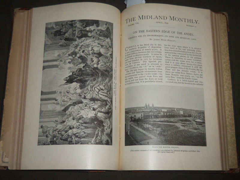 1897 JAN-JUNE THE MIDLAND MONTHLY ILLUSTRATED BOUND VOLUME NO. 17 - KD 4403