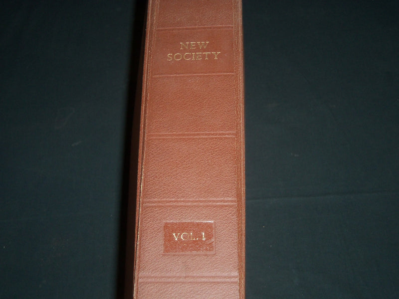 1962-1963 NEW SOCIETY SOCIAL SCIENCE WEEKLY MAGAZINE VOLUME 1- 39 ISSUES - R 157
