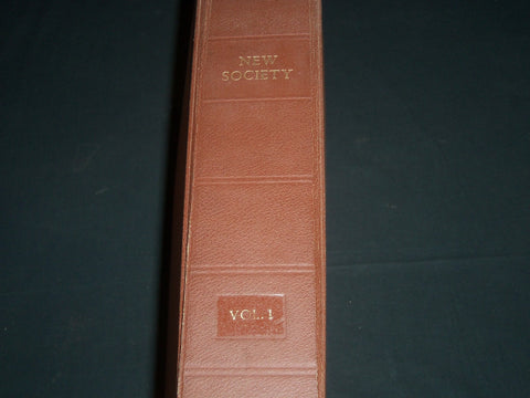 1962-1963 NEW SOCIETY SOCIAL SCIENCE WEEKLY MAGAZINE VOLUME 1- 39 ISSUES - R 157