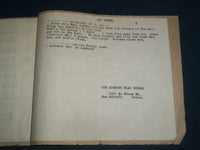 1930'S THE SPIDER'S WEB - COATES HOUSE KANSAS CITY ORIGINAL SCRIPT LOT - O 1987A