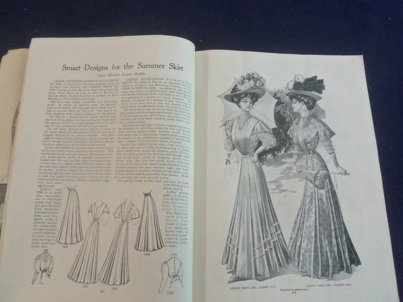 1908 JULY THE DESIGNER MAGAZINE - THE SUMMER WARDROBE - B 4164J