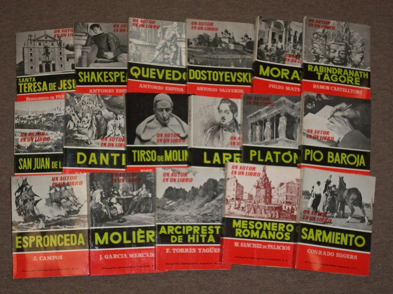 1962-1970 UN AUTOR EN UN LIBRO BIBLIOGRAFICA ESPANOLA BOOK LOT OF 35 - KD 6R