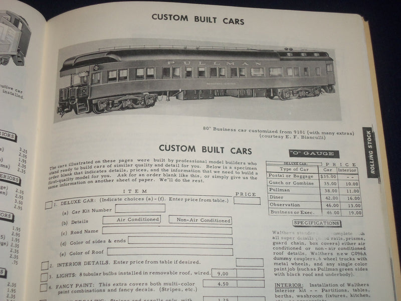 1961-1972 WALTHERS MODEL RAILROADER O SCALE DECAL CATALOG LOT OF 5 - J 1683