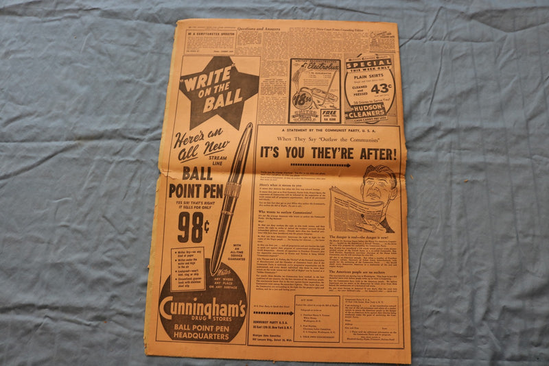 1947 APRIL 8 THE DETROIT NEWS NEWSPAPER - HENRY FORD TO LIE IN STATE - NP 9217