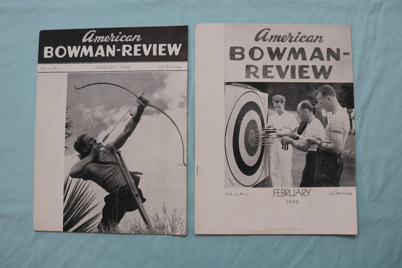 1946 AMERICAN BOWMAN-REVIEW MAGAZINE - COMPLETE YEAR - LOT OF 12 - O 3752