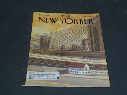 1997 FEBRUARY 3 THE NEW YORKER MAGAZINE - ILLUSTRATED COVER - NY 1879