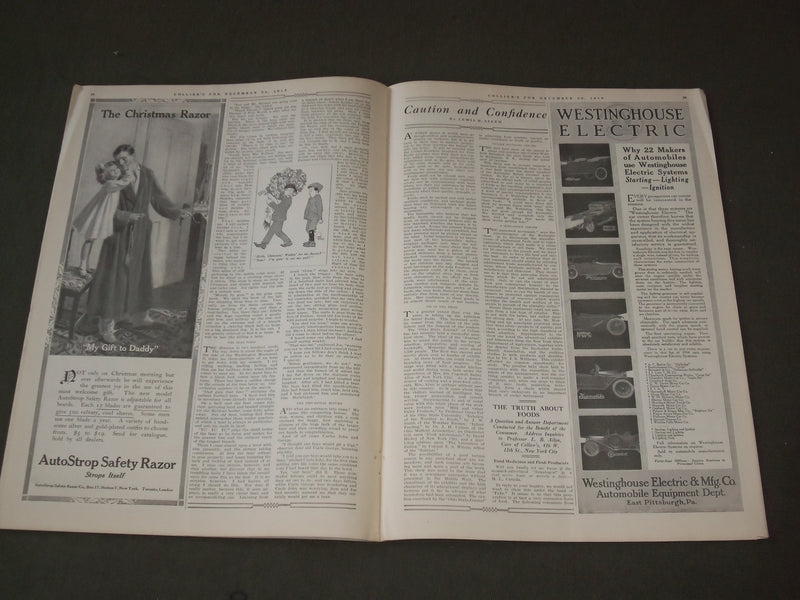 1913 DECEMBER 20 COLLIER'S MAGAZINE-GREAT ILLUSTRATIONS, ARTICLES & ADS - F 630