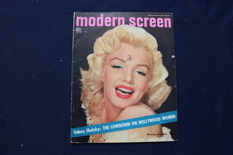 1954 MARCH MODERN SCREEN MAGAZINE - MARILYN MONROE COVER - E 17342