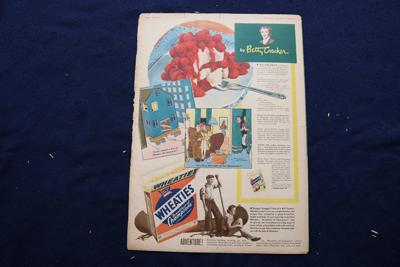 1944 JUNE 11 CHICAGO TRIBUNE MAGAZINE - DONNA REED COVER - E 22812