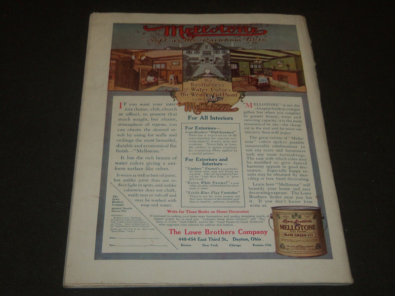 1911 MAY THE HOUSE BEAUTIFUL MAGAZINE - GREAT PHOTOS & ADS - ST 407