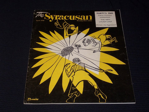 1950 APRIL THE SYRACUSAN MAGAZINE - NICE ILLUSTRATED FRONT COVER - E 4783