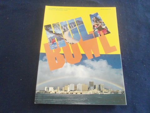 1983 JANUARY 15 HULA BOWL PROGRAM - EAST VS. WEST - ST 5824N
